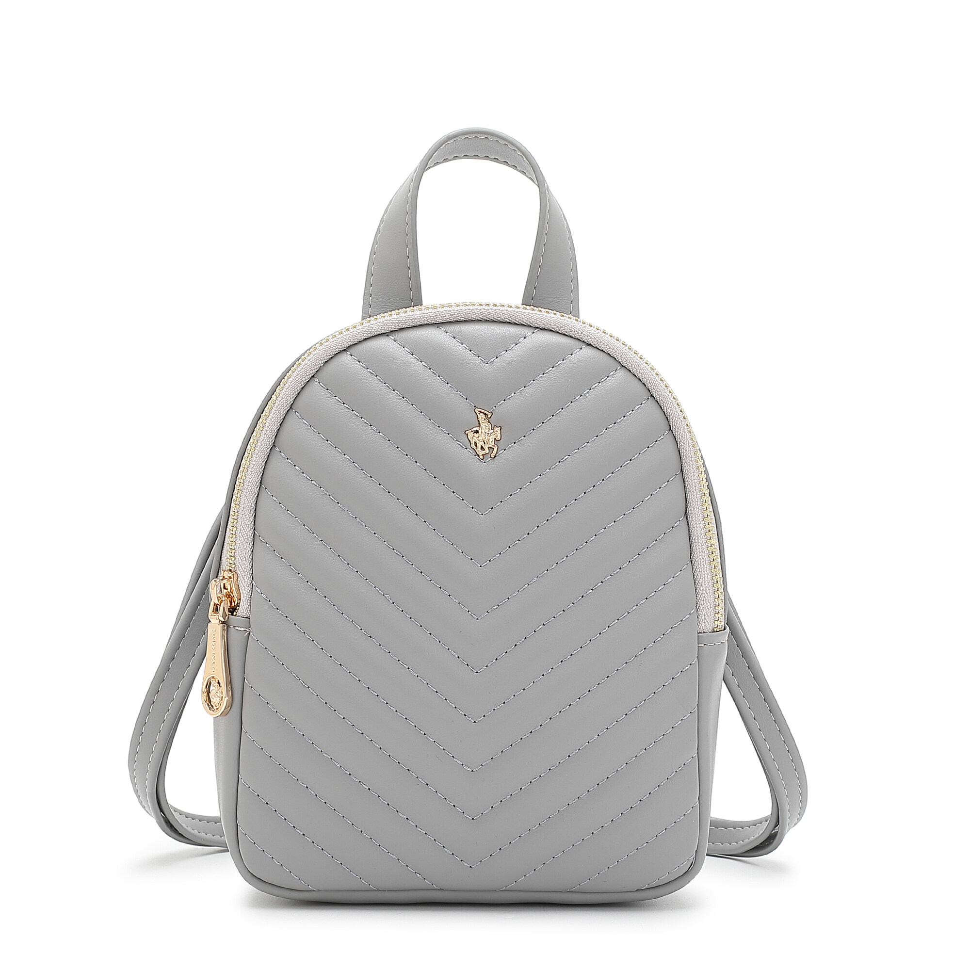 SWISS POLO Ladies Quilted Mini Backpack HJL 810-4 GREY