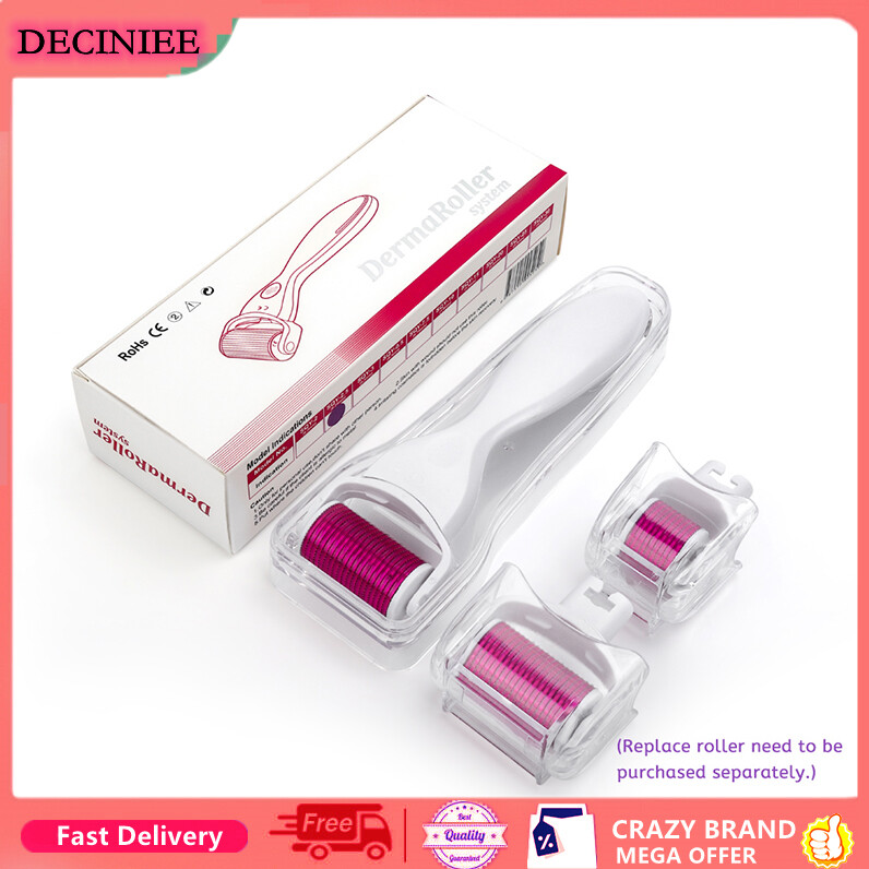 DECINIEE Con lăn kim Derma 0.25mm thiết kế 3 trong 1 thích hợp chăm sóc da toàn thân - INTL