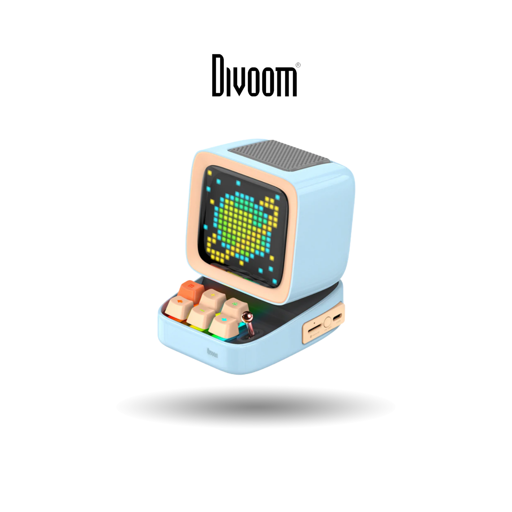 Divoom Ditoo Plus Bluetooth Speaker | DIY Pixel Art Creation | Mini Games Built-in | Advance smart alarm