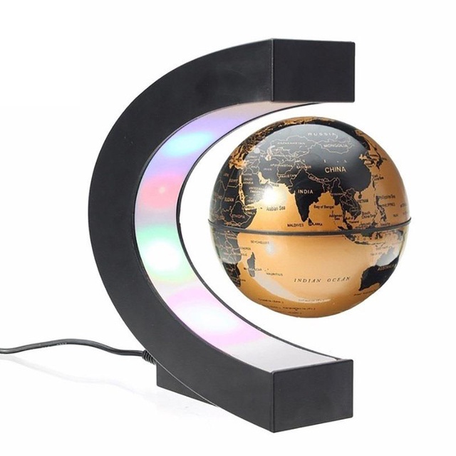 terapung magnetik terapung Globe LED World Map elektronik Antigravity lampu Novelty Ball Light Home Decoration hadiah hari jadi