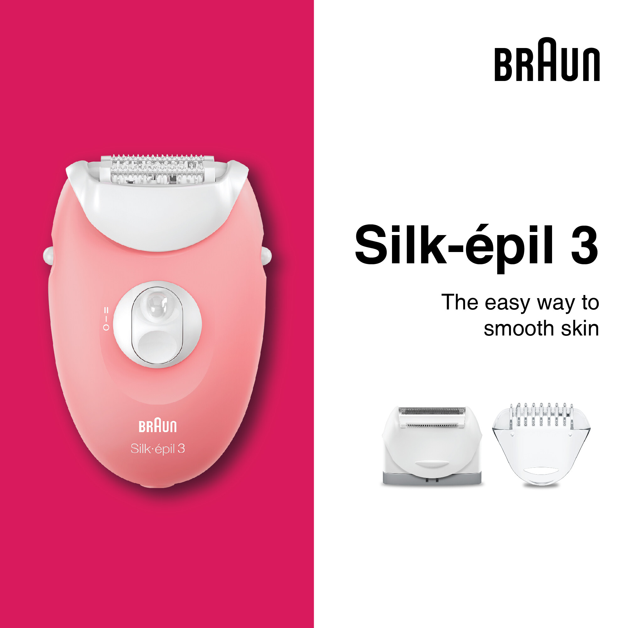 Braun Silk-épil 3 SE 3-440 Starter 3-in-1 Hair Removal Epilator