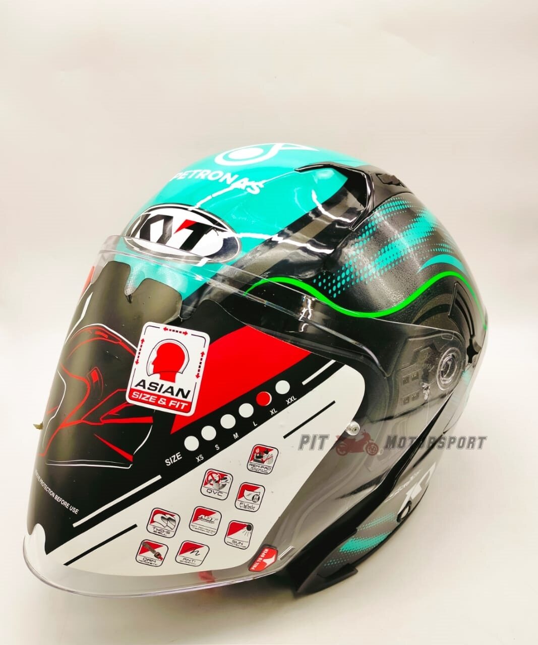 KYT Helmet NFJ PETRONAS 2.0 NEW MOTO GP LIMITED EDITION 2021 V2 Open Face Dou...