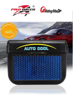 [OFFICIAL STORE MALAYSIA] ProBiker Universal Solar Powered Auto Car Window Cooler Ventilation Fan Air Vent Radiator with Rubber Strip Small Solar Powered Car Window Auto Exhaust Fan Air Vent Cooler Radiator Summer Purify Air