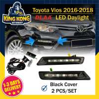 Toyota Vios 2016-2018 NCP150 LED Day Light Set Daylight Front Bumper LED Daylight DLAA black/white cover