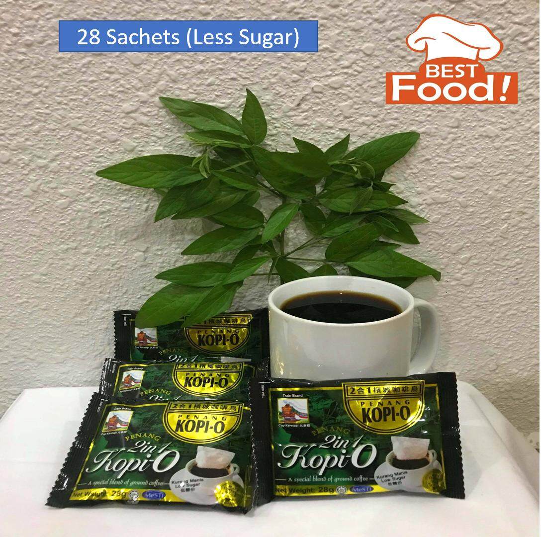Penang 2 in 1 Kopi 0 Cap Keretapi 28 sachets (Less Sugar)