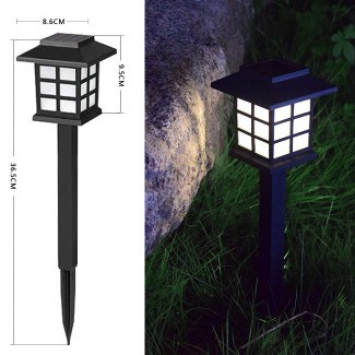 Get Gadget⚙ Lampu Raya Outdoor Solar Pathway Lights Garden Lantern Pelita Raya Color-changing Ground Lawn Landscape Yard Night Lamp Tanglung Taman