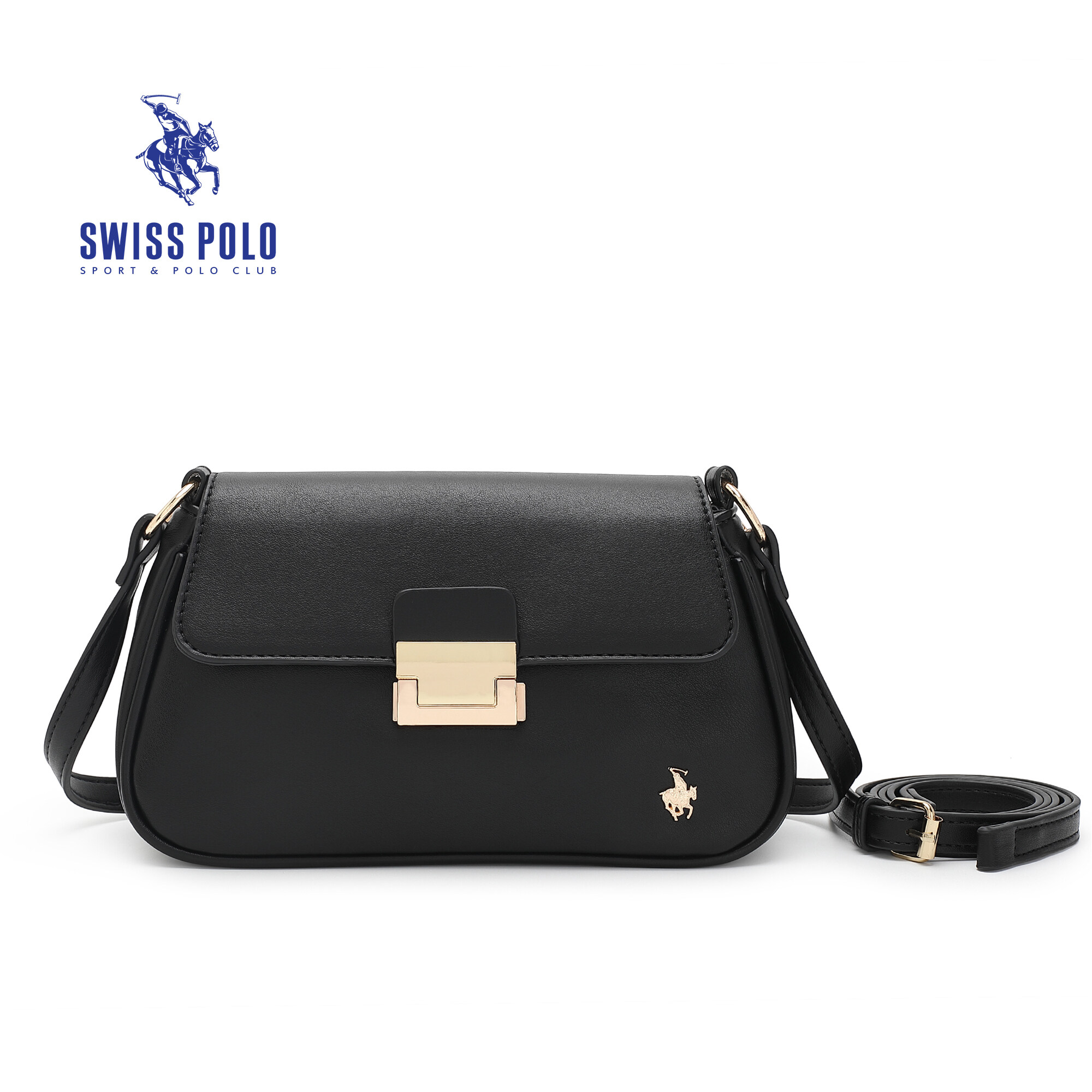 SWISS POLO Ladies Sling Bag HHD 6707-1 BLACK
