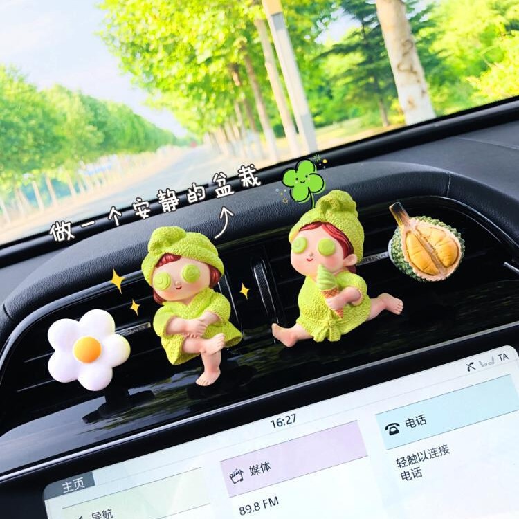 （QQ Tiny Spot） Car Aromatpy Perfume Auto Car Air Conditioner Air Outlet Decoration Cute Fragrance Car Interior Supplies Small Ornaments