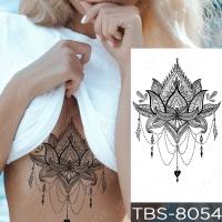 Waterproof Temporary Tattoo Sticker Lotus Dream Catcher Flash Tattoos Rose flowers Body Art Arm Water Transfer Fake Tatoo Women
