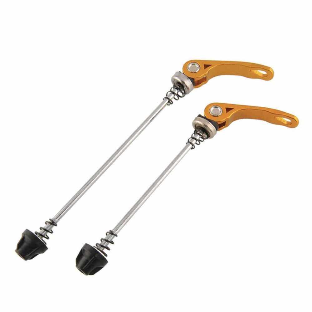 Front And Rear Quick Release Skewers Set For Mountain Bike Road Bike Gold