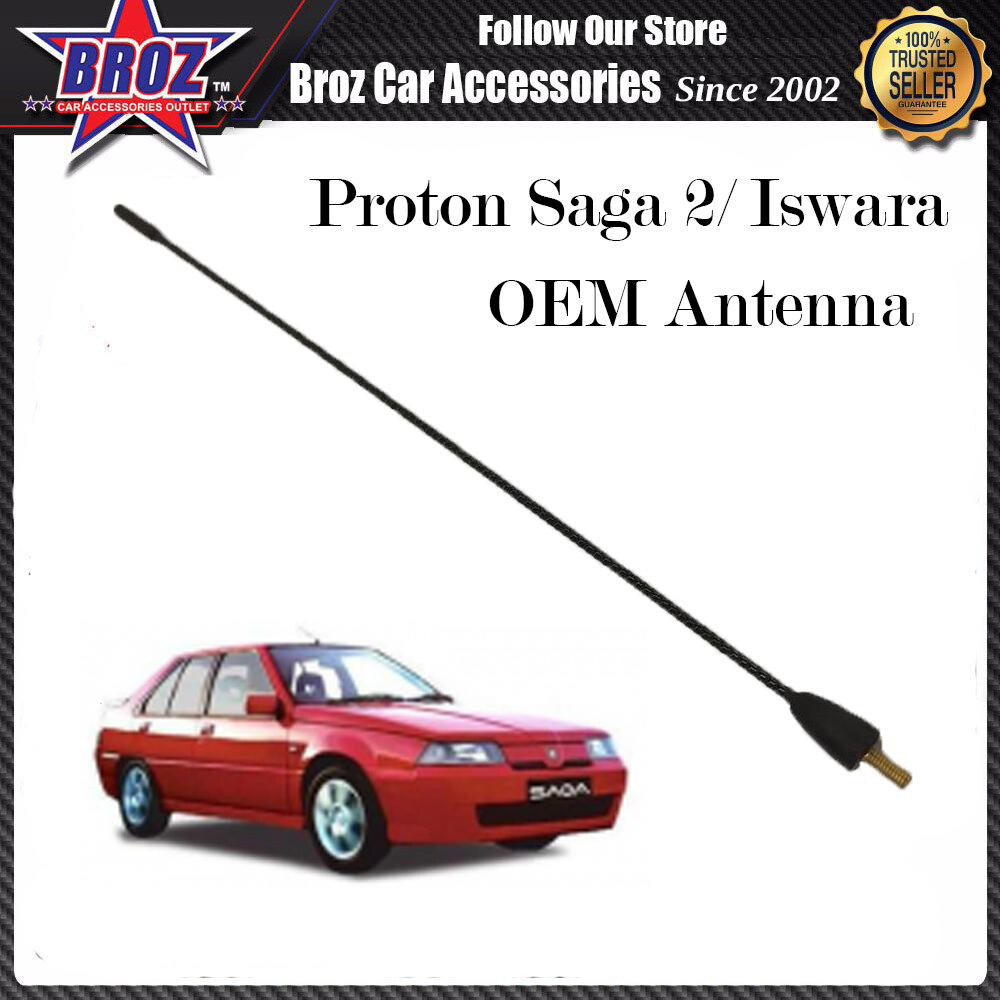 Broz Auto Antenna (36CM) Replacement Pole Refill Mast Suitable Saga2 Iswara