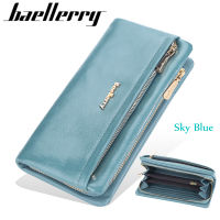 Baellerry 2022 Women Wallets Fashion Long Leather Top Quality Card Holder Classic Female Purse Zipper Brand Wallet For Women