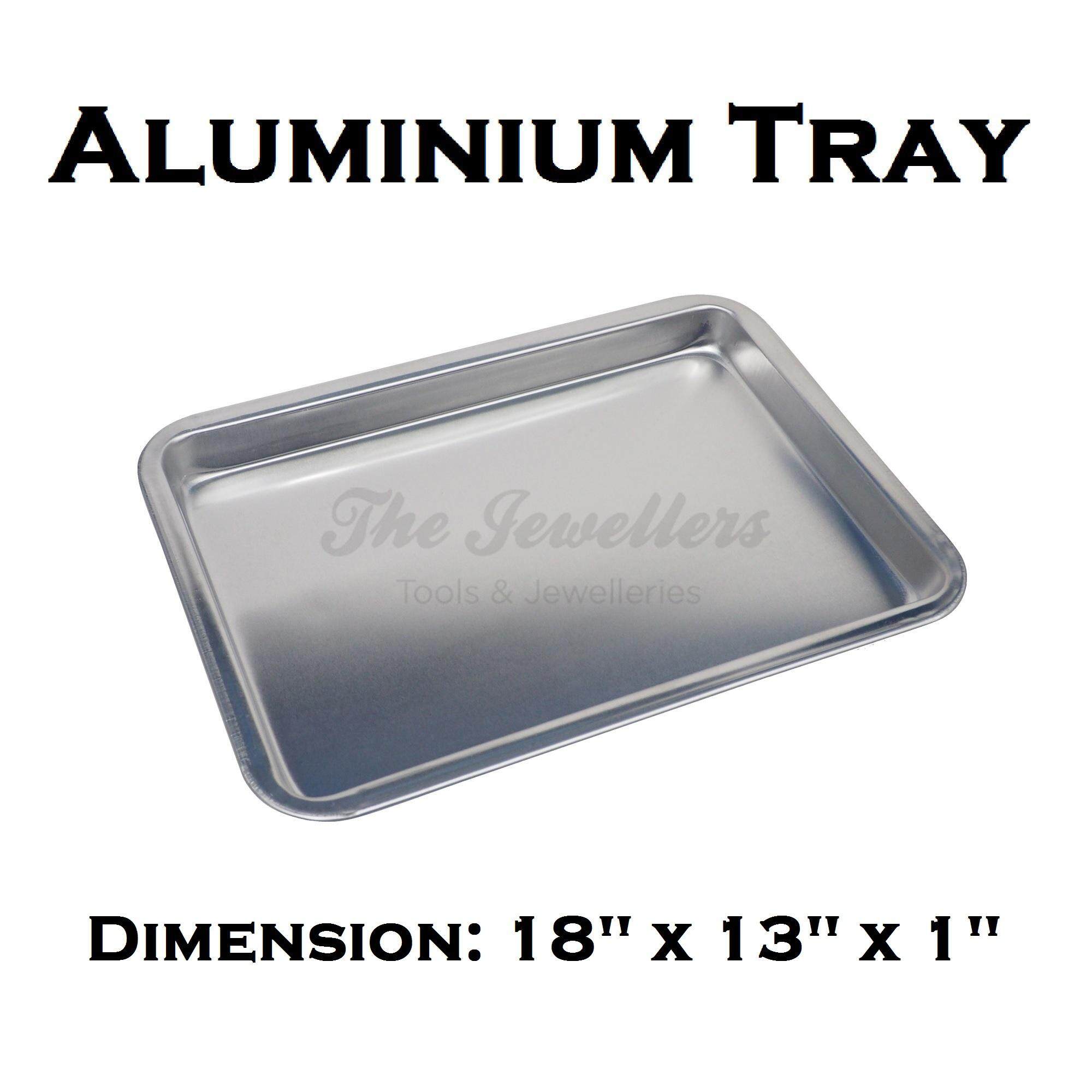 Aluminium Tray Bakeware Oven Sheet, Baking Pan Tray for Cookies, Pizza, and Cakes Dimension: 18" x 13" x 1" inch