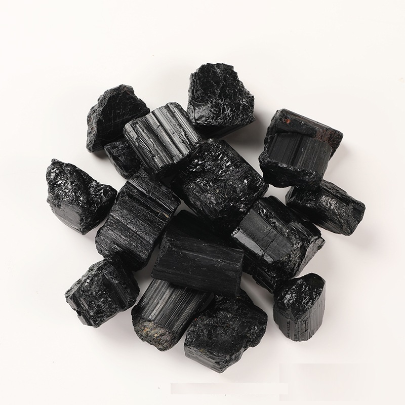 New Elegant Natural Black Tourmaline Quartz Crystal Raw Stone 100g - Energy-Boosting DIY Diffuser & Feng Shui Home Decor