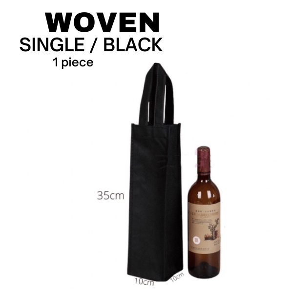 High Quality Double layer Woven Bag Bottle Red Wine Honey Paper Bag Gift Bag Xmas Chinese New Year 高质量红酒纺布袋