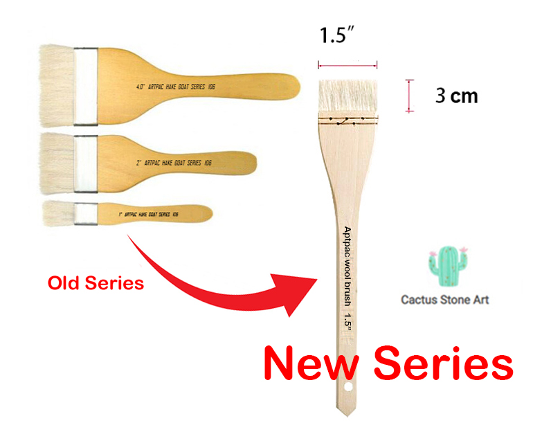【Malaysia Ready Stock】Watercolor Goat Hair Flat Brush_Artpac/HwaHong/Art Secret
