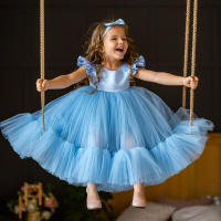 MQATZ Christmas Dress for Girl Princess New Year Clothes Infant Lace Xmas Dress Elegant Girl Birthday Party Prom Gown Babys Dress L2038XZ