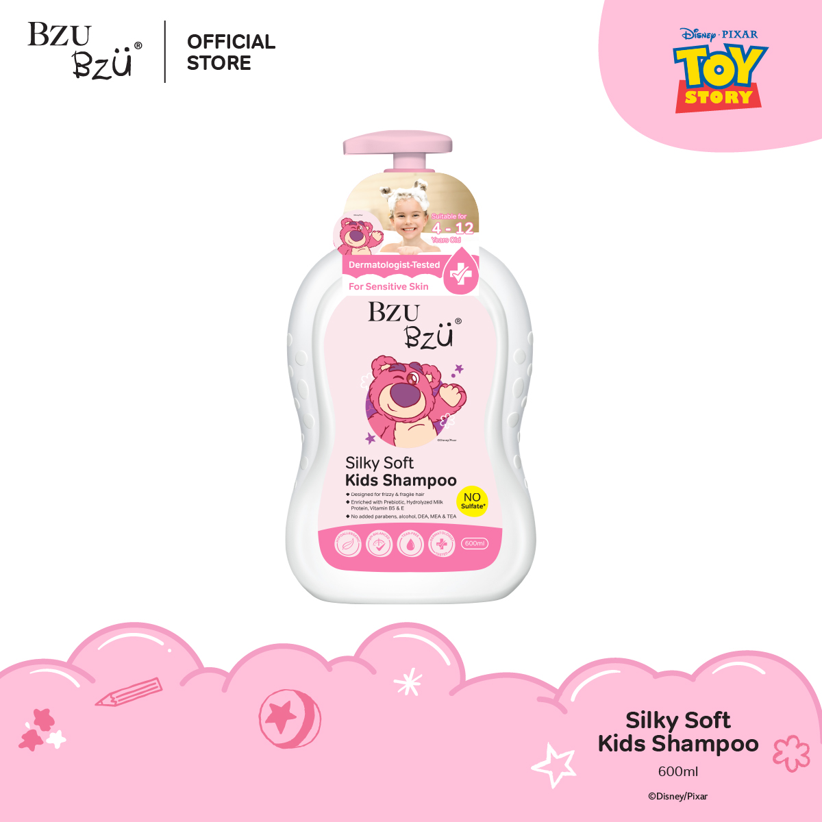 BZU BZU Toy Story Silky Soft Kids Shampoo (600ml)