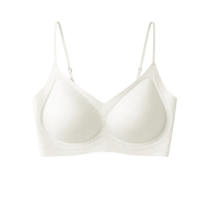 【OFFICIAL】VEIMIA Airy Seamless Bra With Spaghetti Straps U-back Invisible Fit Smooth Under Tops