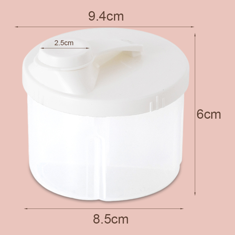4 Grid Baby Milk Powder Milk Container Food Storage Container Dispenser Multipurpose Food Storage Box Organizer Snacks Travel Bekas Serbuk Susu
