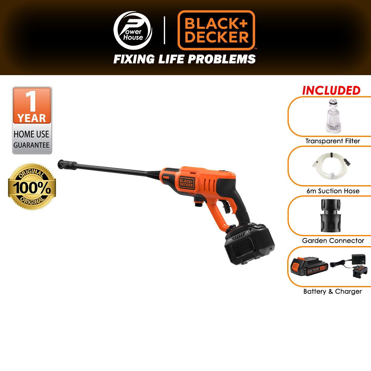 Black and decker discount battery pressure washer