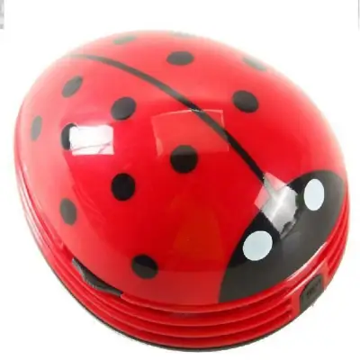 Ladybug เครื่องดูดฝุ่นคีย์บอร์ดขนาดเล็กเครื่องดูดฝุ่นการ์ตูนเครื่องดูดฝุ่นบนเดสก์ท็อปทำความสะอาด