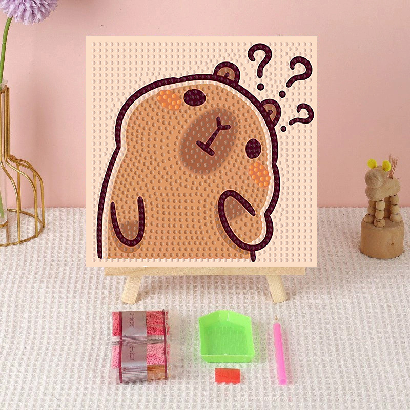 Diamond Beads Painting 20x20CM DIY钻石画 20x20CM Lukisan Manik Berlian Comel Hadiah Kraf Tangan Kanak-Kanak Cute Cartoon Sanrio Handmade Kids Child Gift