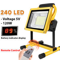 Worthbuy Outdoor LED Portable Rechargeable LED Floodlight Outdoor Activities Work Light