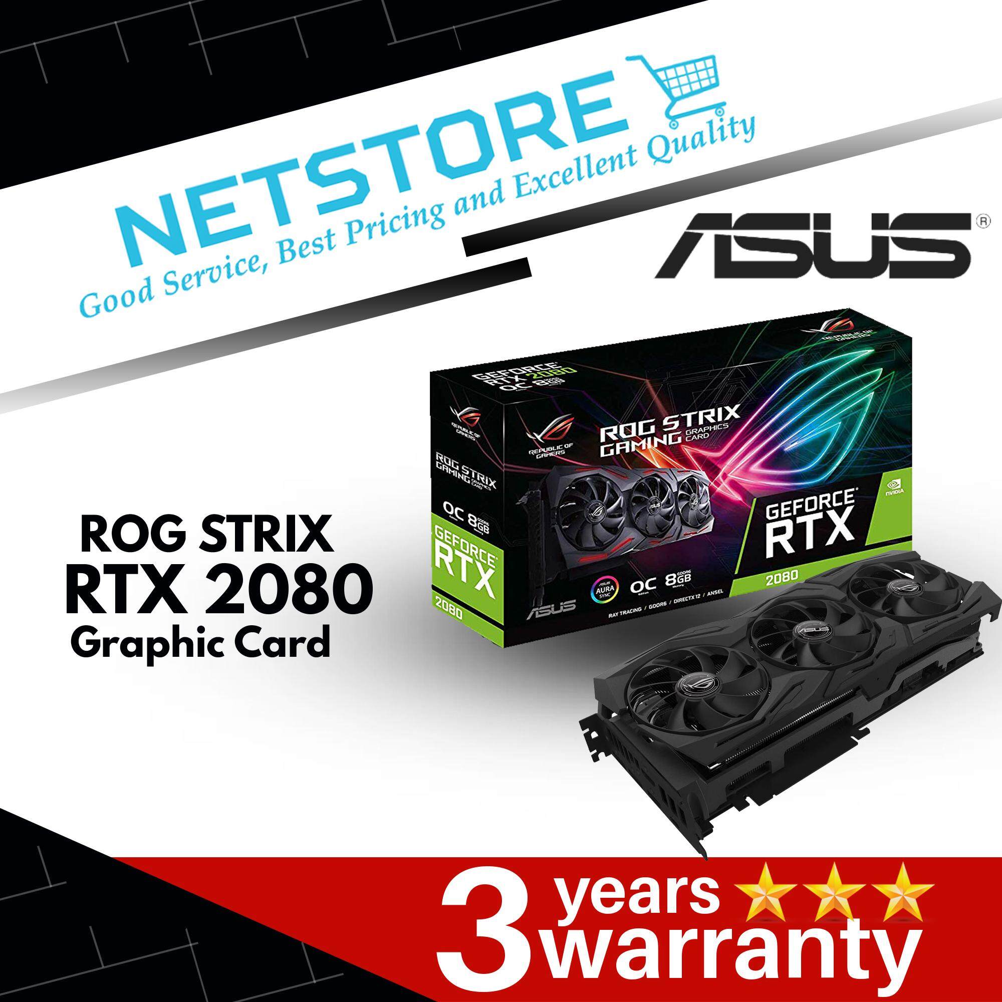 ASUS ROG STRIX GeForce(R) RTX 2080 Overclocked 8G GDDR6 Graphic Card ROG-STRIX-RTX2080-O8G-GAMING