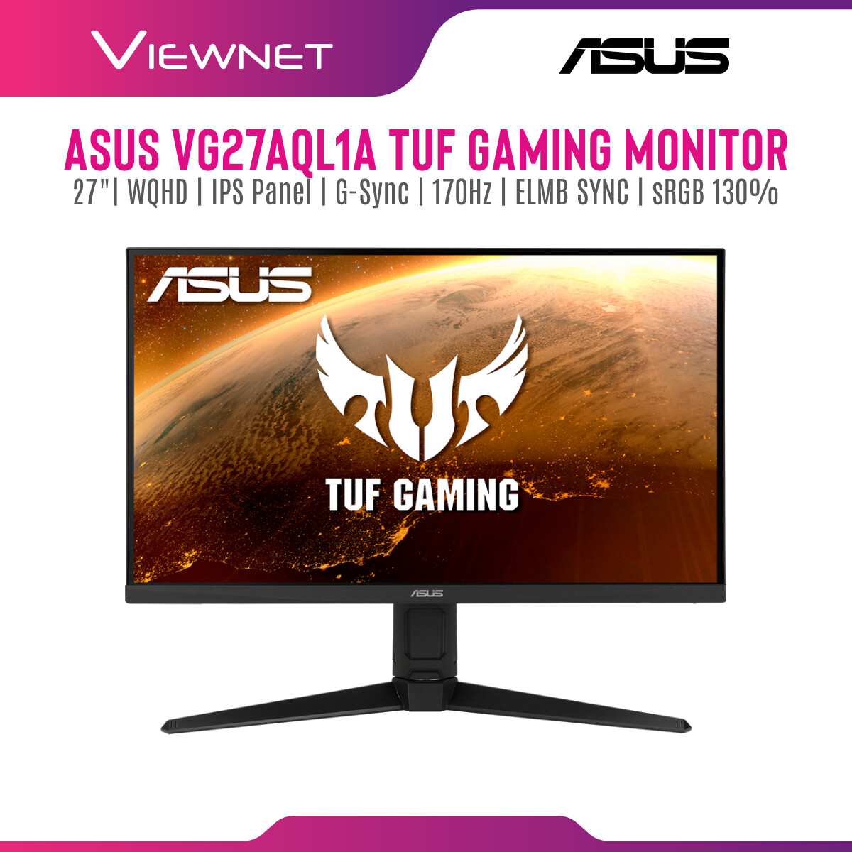 Asus TUF Gaming VG27AQL1A Flat 27 Asus TUF Gaming VG27AQL1A Flat 27