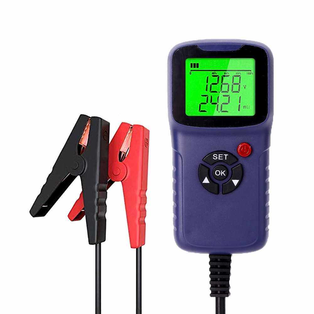 Car Battery Charger Tester Analyzer 12V 2000CCA Battery Voltage Test Charge Circuit Charge Tester Automatic Diagnosis (Purple)