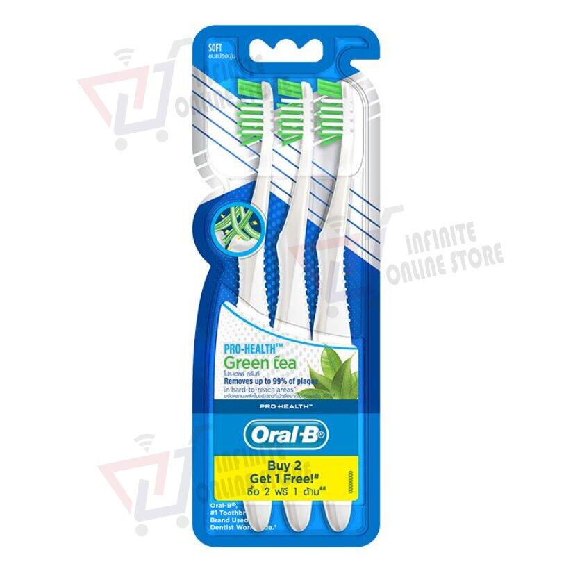 ORAL-B Pro Health Green Tea Toothbrush (3's)
