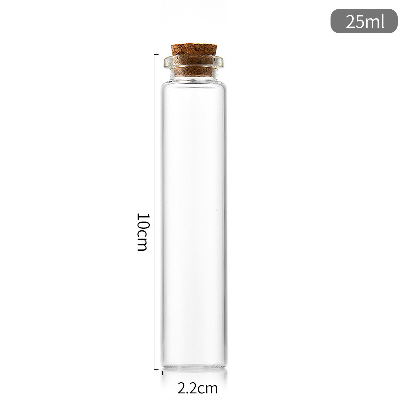 🇲🇾 🏆 1pcs Small Glass Bottle Jars Mason Jar Message Vials Cheap Clear Cork With Stopper Tiny DIY Mini