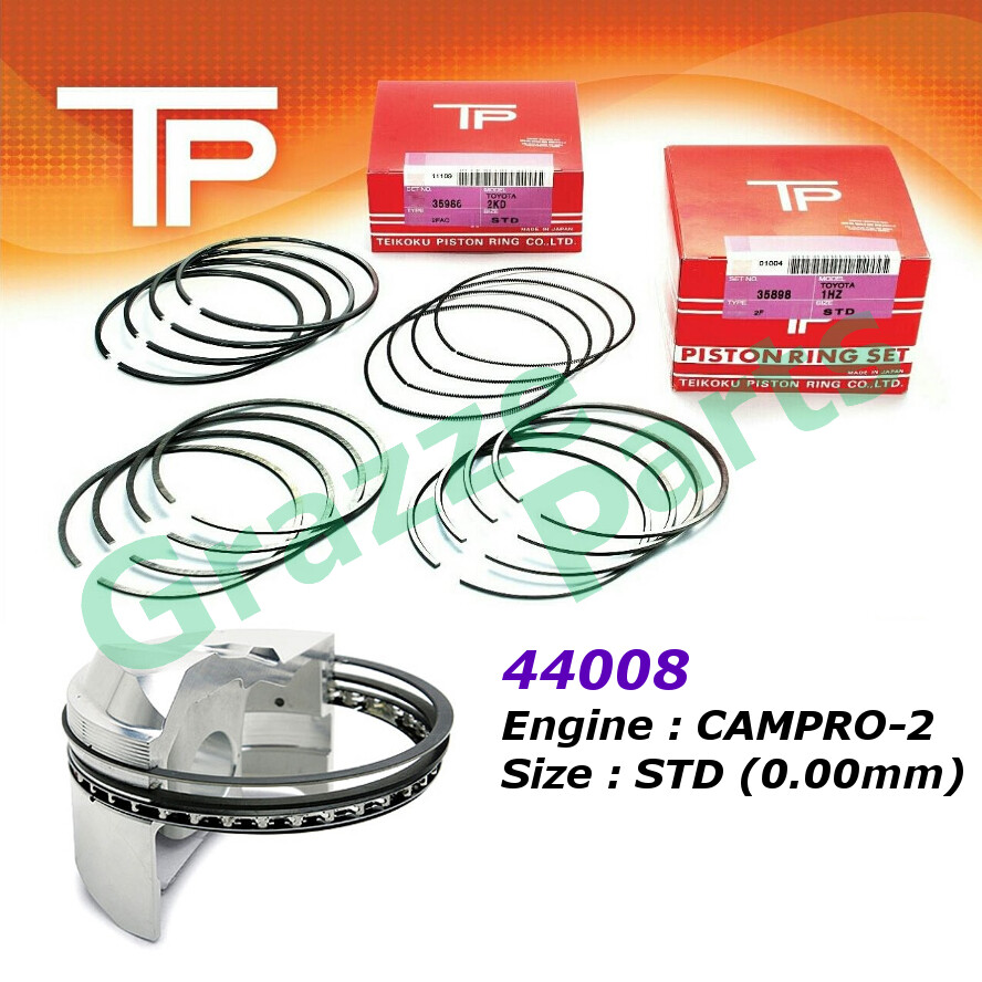 TP Piston Ring Set STD (0.00mm) Size for Proton Saga FLX (44008)