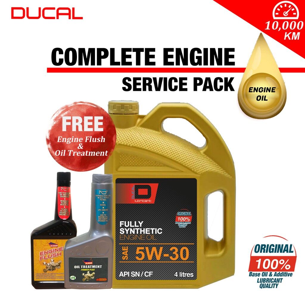 DUCAL FULLY SYNTHETIC Engine Oil 5W30 API SN/CF 4 Litres (FREE ENGINE