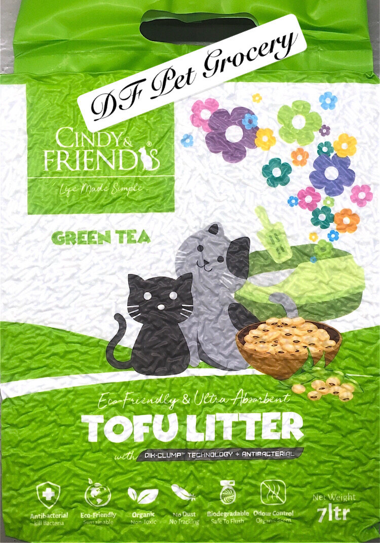 Cindy & Friends Tofu Litter 7LTR Tofu Cat Litter charcoal New PGMall
