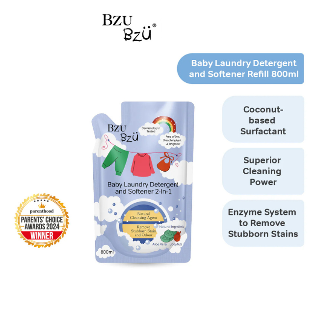 BZU BZU BABY LAUNDRY DETERGENT & SOFTENER 2IN1 800ML
