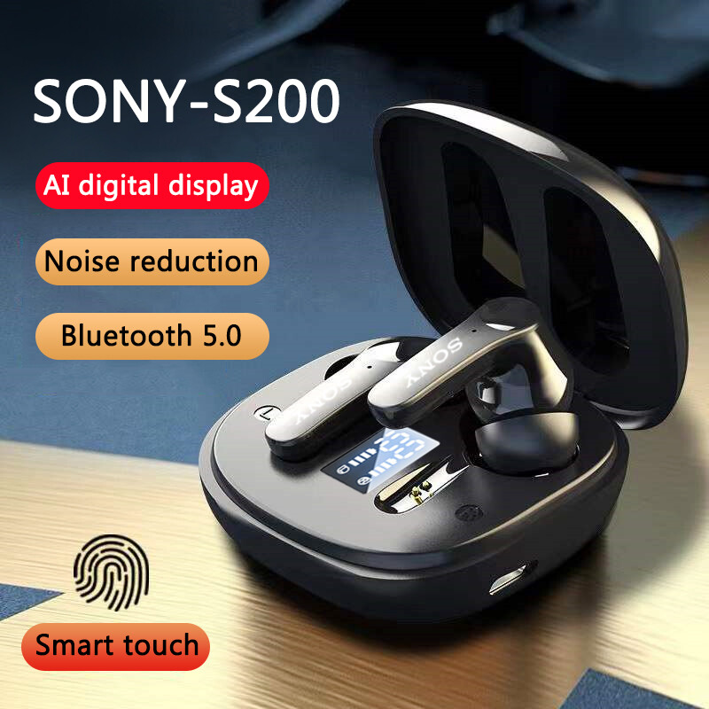 Sony tai nghe nhét tai wf s200 tai nghe không dây sony wf-s200 tai nghe nhét tai bluetooth v5.0 tai nghe bluetooth thể thao kèm hộp sạc cho pc android