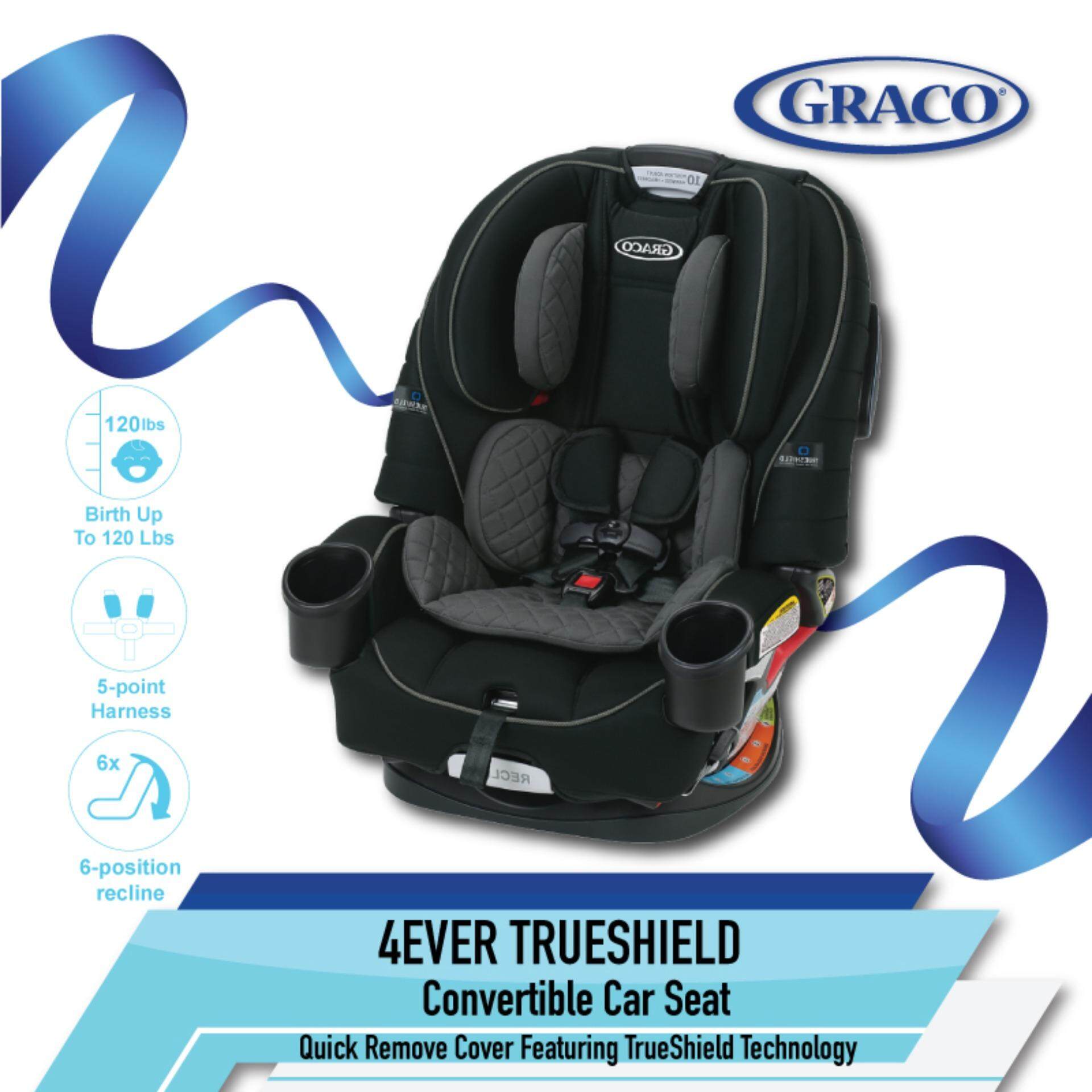 Graco 4Ever All-in-One Convertible Car Seat Quick Remove Cover featuring TrueShield Technology