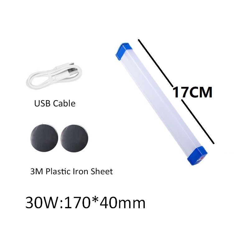 LED Light Tube 30W-200W 17CM~72CM Portable USB Rechargeable Emergency Light Tube For Cabinet Wardrobe Camping Lamp Lampu Almari LED