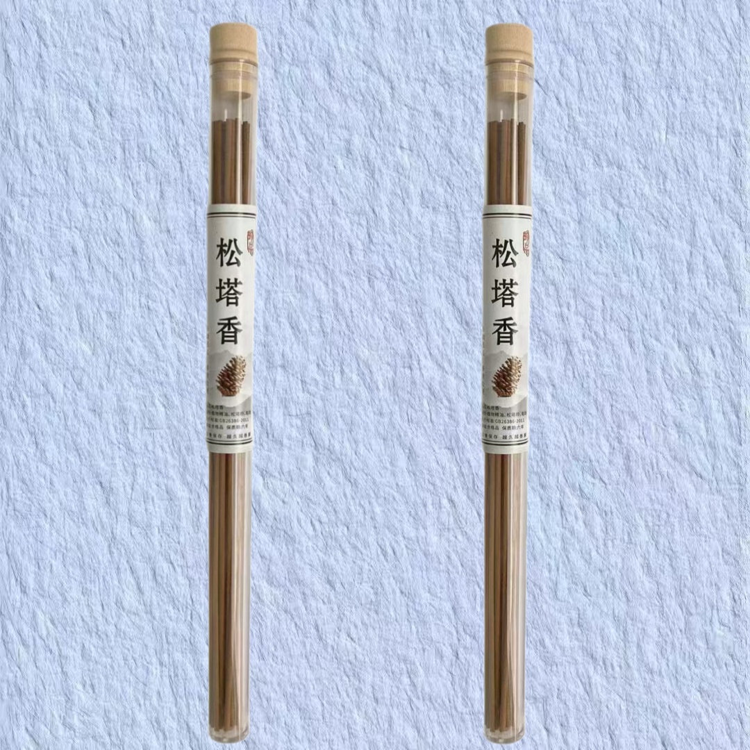 Authentic Pure Natural Pine Tower Incense Incense Thread Incense Classic Pine Incense Fresh Air Indoor HomePure natural pinecone incense stick - Classic pine wood