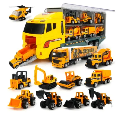 BGD Transport Car Die-cast Construction Truck Vehicle Car Toy Set Vehicles