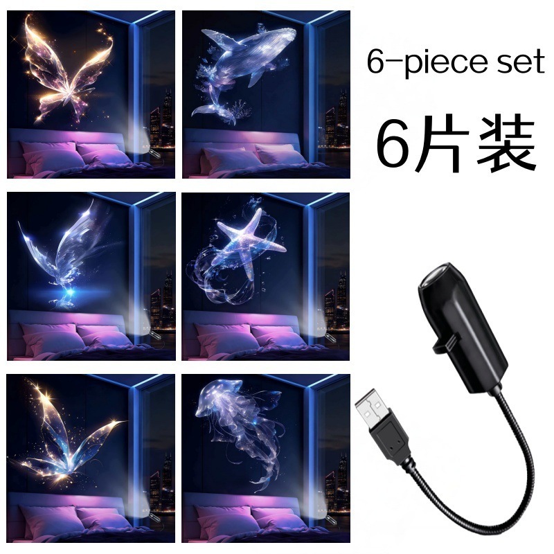 Ocean and Starry Sky Projection Lamp Romantic Ambience Galaxy Projector Night Light Starlight Christmas Lights Kids Bedroom Decor