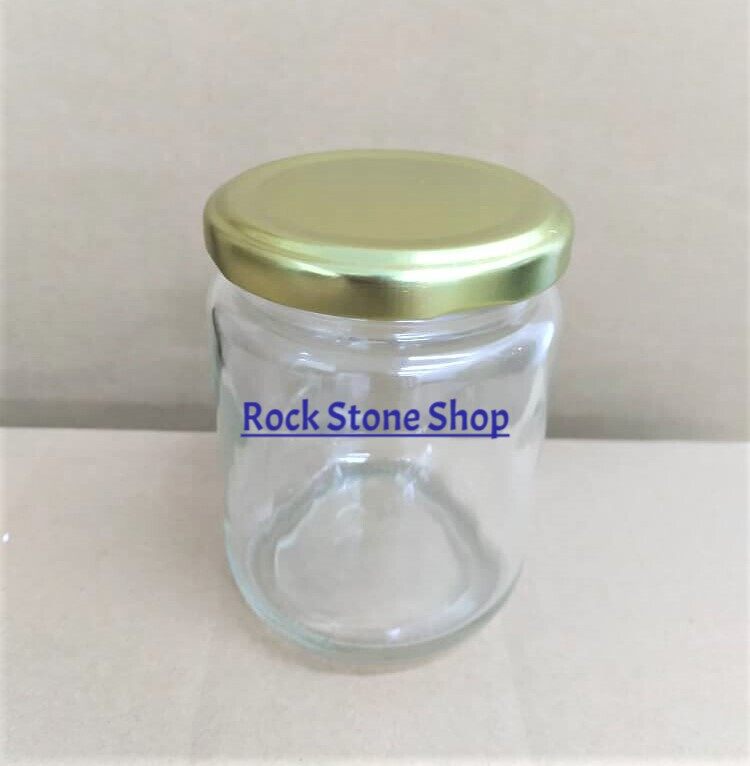 [100 Pcs] 200ml Round Glass Jar Mini Bottle Airtight Storage Container For Door Gift Honey | Botol Kaca Bulat | 圆形玻璃小罐子