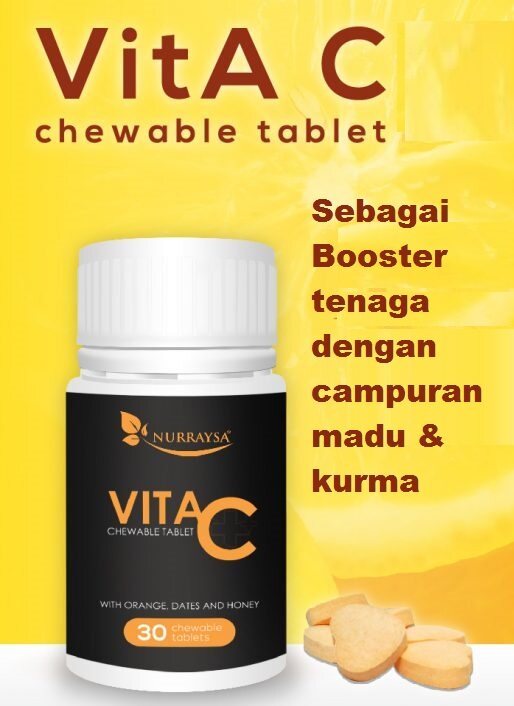 Nurrasya Vitamin C 1000mg With Orange Dates & Honey chewable 30 Capsules