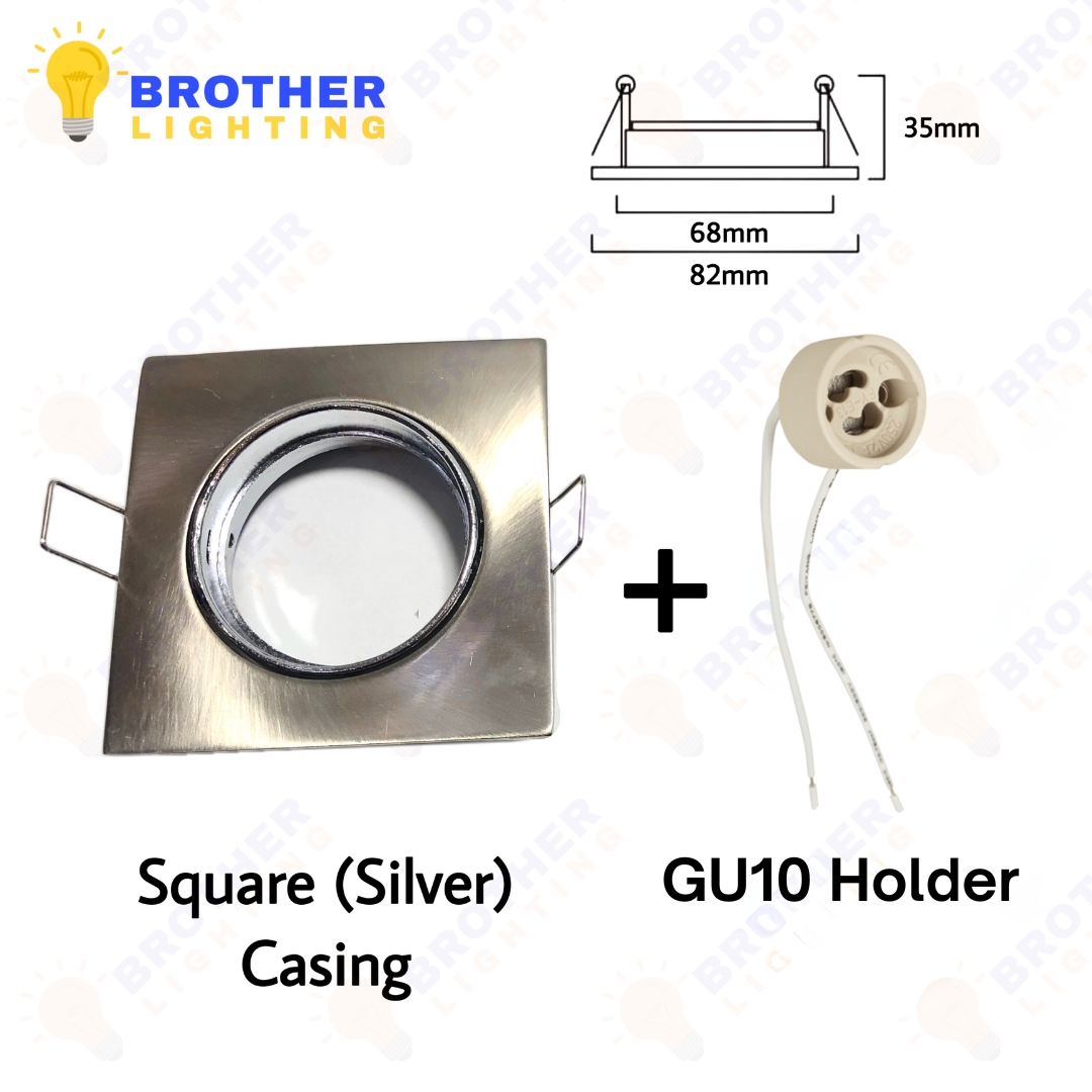 [SIRIM] LED Eyeball Light GU10 MR16 Spotlight Bulb Ceiling Lighting Spot Eye Ball Black White Casing Type Lampu Siling