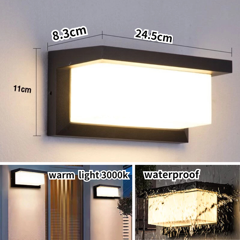 【Puchong shipment】CANMEIJIA Outdoor Waterproof LED Wall Light Waterproof Wall Light Effect Lamp Waterproof LED Wall Light Stair Light Sleeping Light