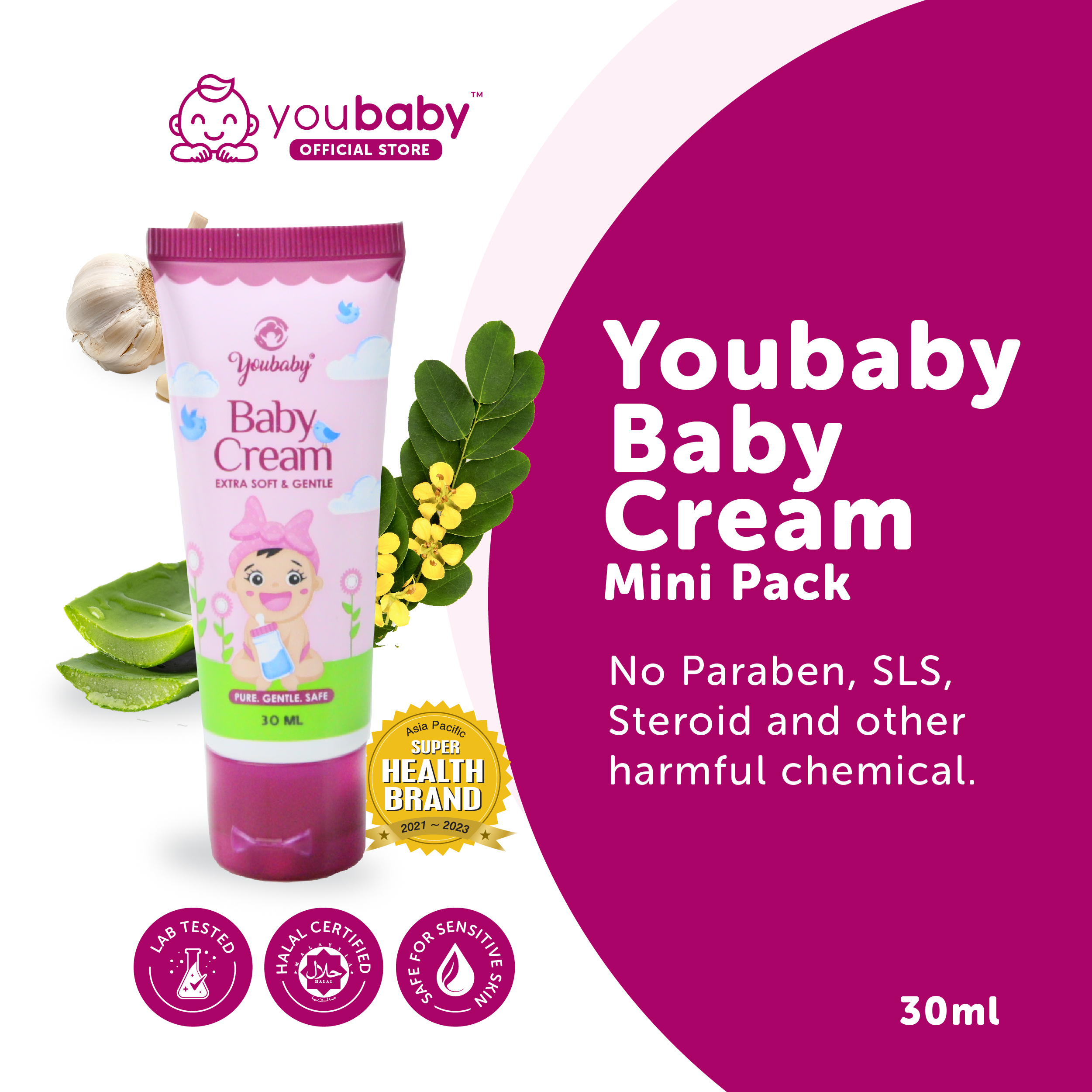 YOUBABY Mini Pack Baby Cream (30ml)