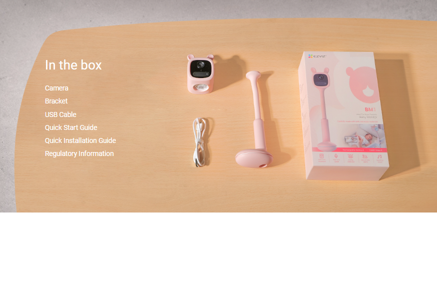 EZVIZ BM1 BATTERY POWERED BABY MONITOR