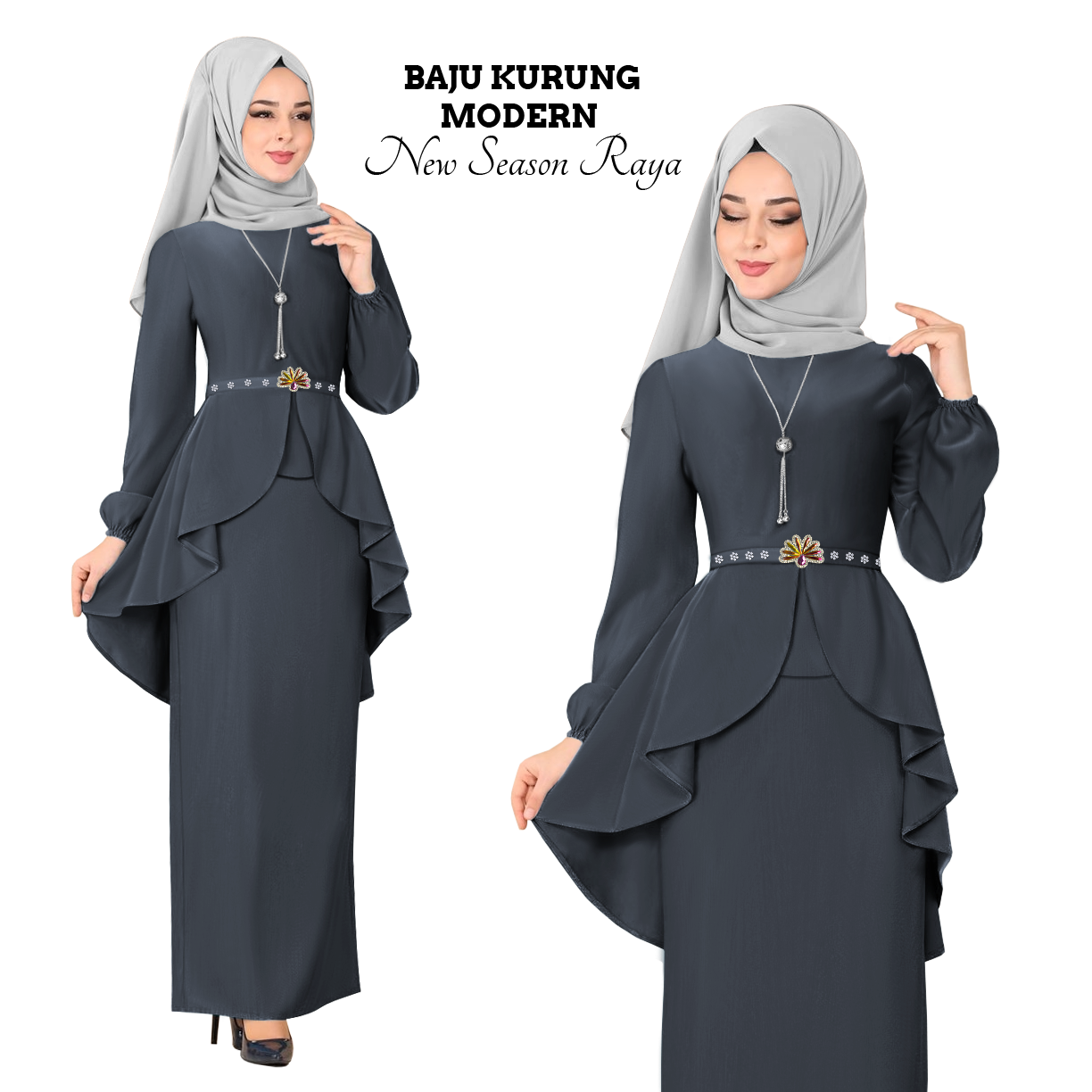 Harga KM Fashion Baju Kurung Modern New Season Baju Raya ( Hot & Trendy ) ( Ready Stock ) Terbaik